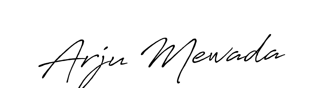 This is the best signature style for the Arju Mewada name. Also you like these signature font (Antro_Vectra_Bolder). Mix name signature. Arju Mewada signature style 7 images and pictures png