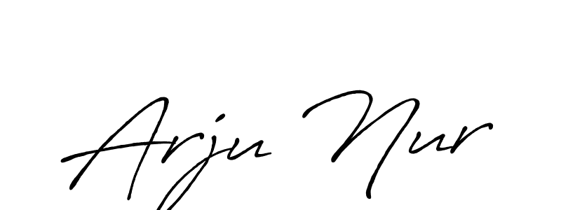 Here are the top 10 professional signature styles for the name Arju Nur. These are the best autograph styles you can use for your name. Arju Nur signature style 7 images and pictures png