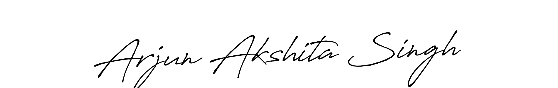 Once you've used our free online signature maker to create your best signature Antro_Vectra_Bolder style, it's time to enjoy all of the benefits that Arjun Akshita Singh name signing documents. Arjun Akshita Singh signature style 7 images and pictures png