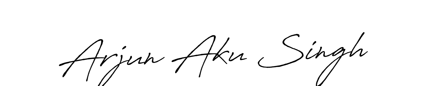How to make Arjun Aku Singh signature? Antro_Vectra_Bolder is a professional autograph style. Create handwritten signature for Arjun Aku Singh name. Arjun Aku Singh signature style 7 images and pictures png
