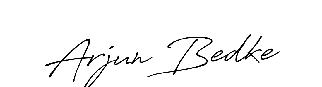 Make a beautiful signature design for name Arjun Bedke. With this signature (Antro_Vectra_Bolder) style, you can create a handwritten signature for free. Arjun Bedke signature style 7 images and pictures png