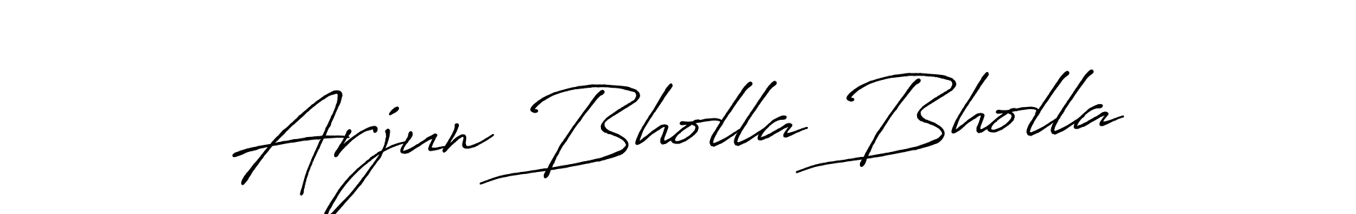 Also You can easily find your signature by using the search form. We will create Arjun Bholla Bholla name handwritten signature images for you free of cost using Antro_Vectra_Bolder sign style. Arjun Bholla Bholla signature style 7 images and pictures png