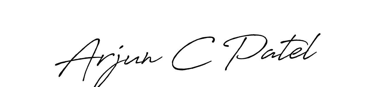 The best way (Antro_Vectra_Bolder) to make a short signature is to pick only two or three words in your name. The name Arjun C Patel include a total of six letters. For converting this name. Arjun C Patel signature style 7 images and pictures png