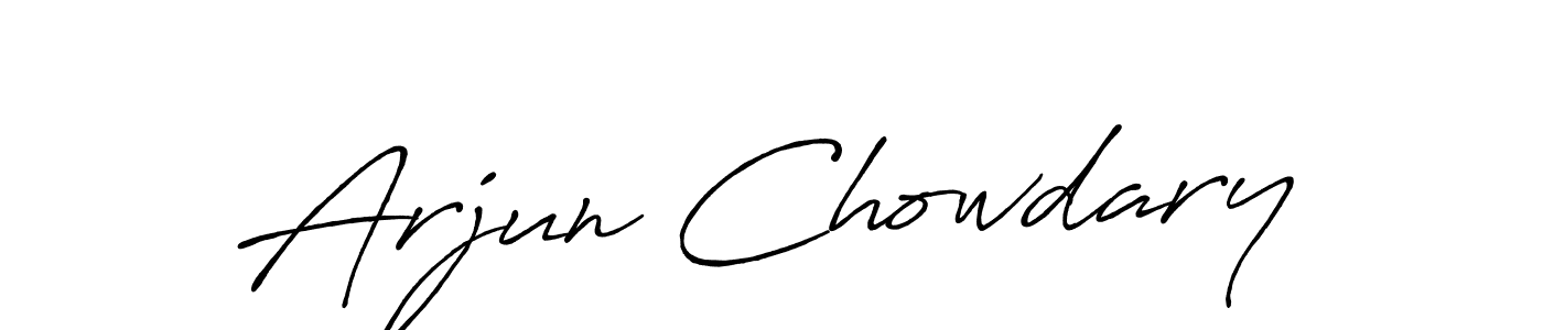 Make a short Arjun Chowdary signature style. Manage your documents anywhere anytime using Antro_Vectra_Bolder. Create and add eSignatures, submit forms, share and send files easily. Arjun Chowdary signature style 7 images and pictures png