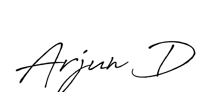 Design your own signature with our free online signature maker. With this signature software, you can create a handwritten (Antro_Vectra_Bolder) signature for name Arjun D. Arjun D signature style 7 images and pictures png