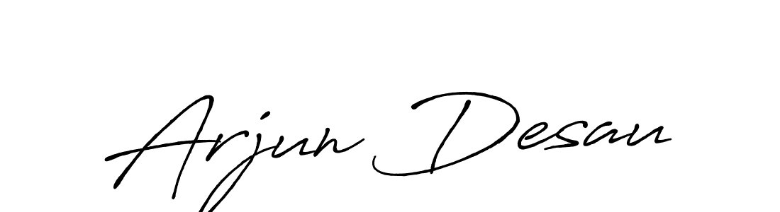 Create a beautiful signature design for name Arjun Desau. With this signature (Antro_Vectra_Bolder) fonts, you can make a handwritten signature for free. Arjun Desau signature style 7 images and pictures png