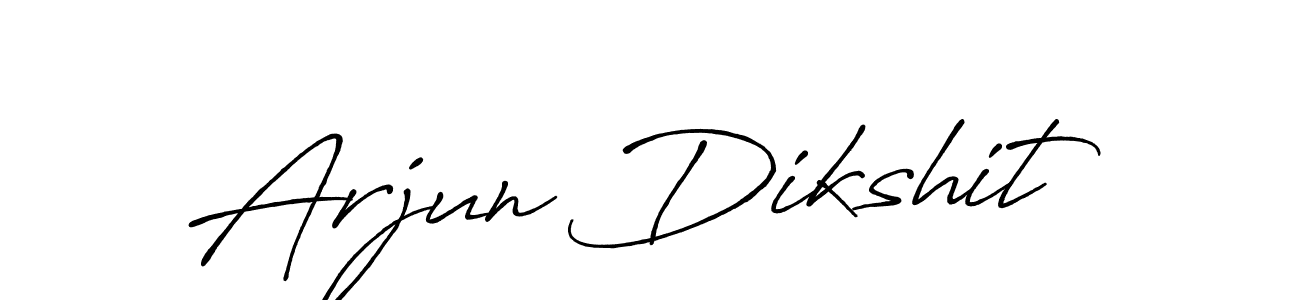 Create a beautiful signature design for name Arjun Dikshit. With this signature (Antro_Vectra_Bolder) fonts, you can make a handwritten signature for free. Arjun Dikshit signature style 7 images and pictures png