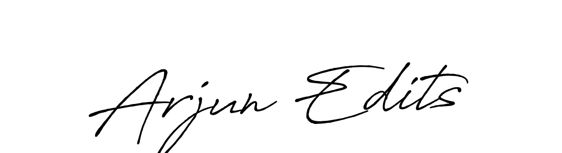 How to make Arjun Edits name signature. Use Antro_Vectra_Bolder style for creating short signs online. This is the latest handwritten sign. Arjun Edits signature style 7 images and pictures png