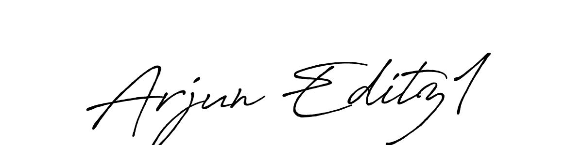 Create a beautiful signature design for name Arjun Editz1. With this signature (Antro_Vectra_Bolder) fonts, you can make a handwritten signature for free. Arjun Editz1 signature style 7 images and pictures png