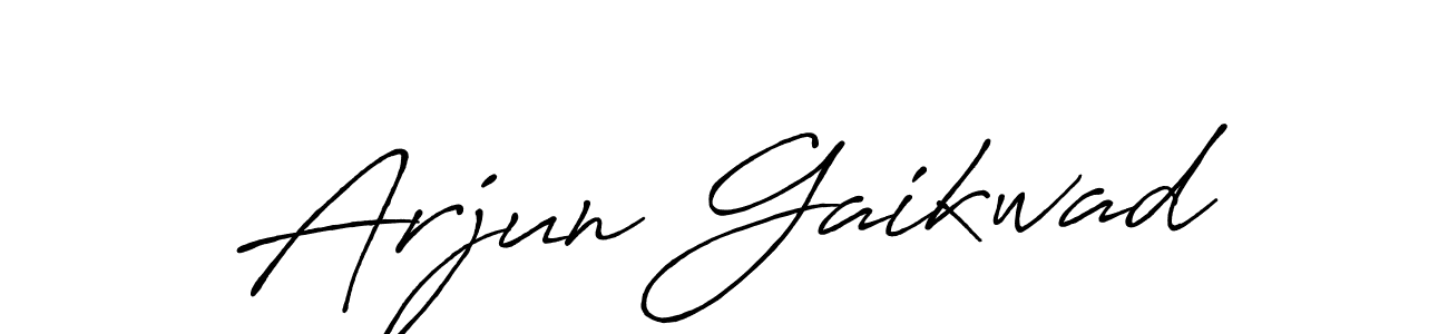Design your own signature with our free online signature maker. With this signature software, you can create a handwritten (Antro_Vectra_Bolder) signature for name Arjun Gaikwad. Arjun Gaikwad signature style 7 images and pictures png