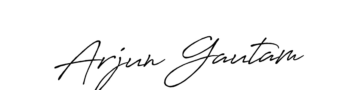 How to make Arjun Gautam signature? Antro_Vectra_Bolder is a professional autograph style. Create handwritten signature for Arjun Gautam name. Arjun Gautam signature style 7 images and pictures png