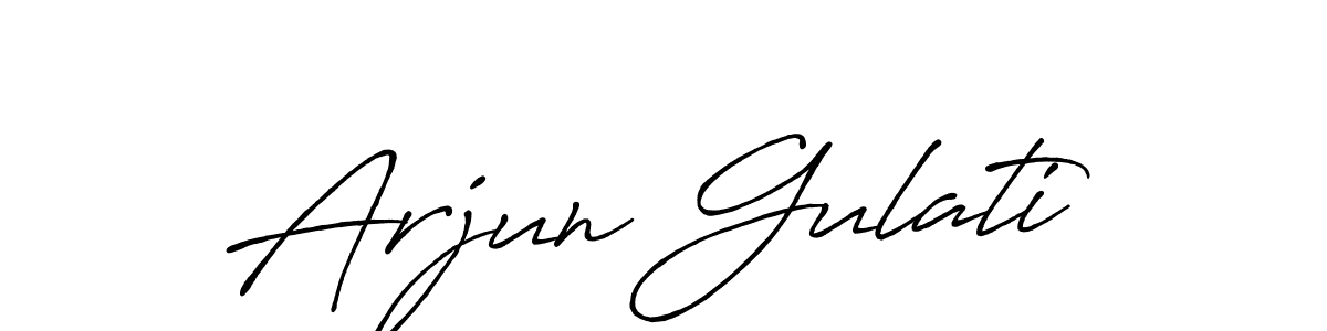 This is the best signature style for the Arjun Gulati name. Also you like these signature font (Antro_Vectra_Bolder). Mix name signature. Arjun Gulati signature style 7 images and pictures png