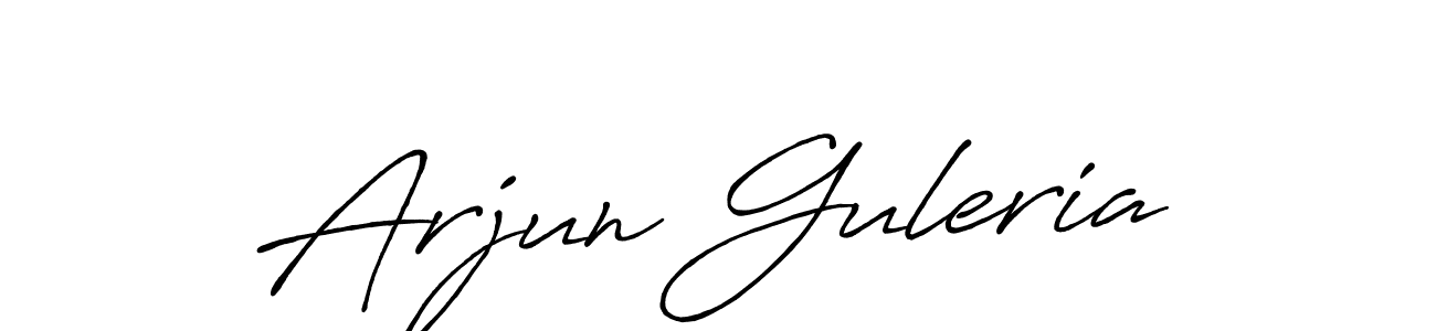 Create a beautiful signature design for name Arjun Guleria. With this signature (Antro_Vectra_Bolder) fonts, you can make a handwritten signature for free. Arjun Guleria signature style 7 images and pictures png