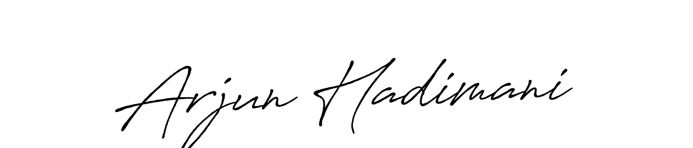 Use a signature maker to create a handwritten signature online. With this signature software, you can design (Antro_Vectra_Bolder) your own signature for name Arjun Hadimani. Arjun Hadimani signature style 7 images and pictures png