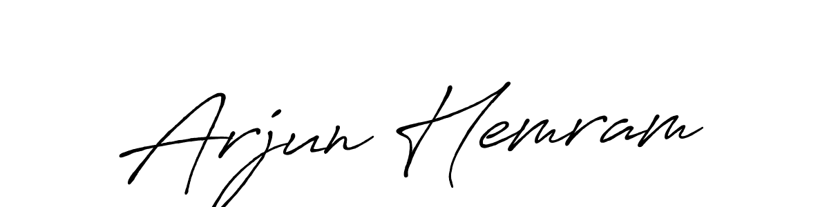 Also we have Arjun Hemram name is the best signature style. Create professional handwritten signature collection using Antro_Vectra_Bolder autograph style. Arjun Hemram signature style 7 images and pictures png