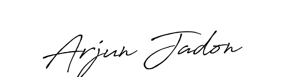 Once you've used our free online signature maker to create your best signature Antro_Vectra_Bolder style, it's time to enjoy all of the benefits that Arjun Jadon name signing documents. Arjun Jadon signature style 7 images and pictures png