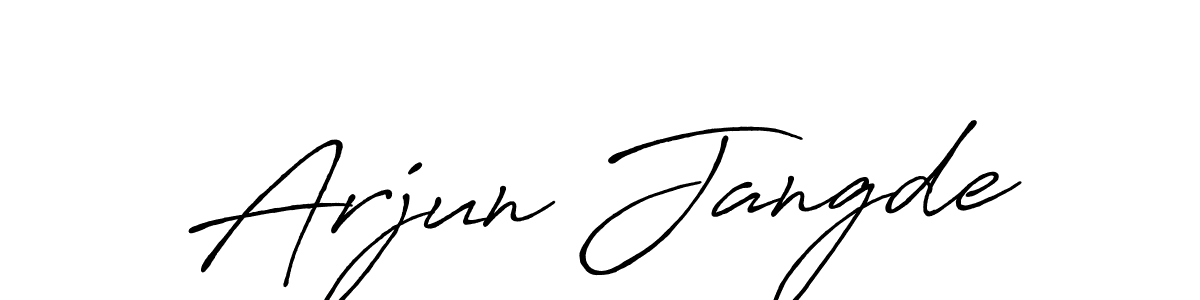 Use a signature maker to create a handwritten signature online. With this signature software, you can design (Antro_Vectra_Bolder) your own signature for name Arjun Jangde. Arjun Jangde signature style 7 images and pictures png