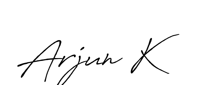 Make a beautiful signature design for name Arjun K. Use this online signature maker to create a handwritten signature for free. Arjun K signature style 7 images and pictures png