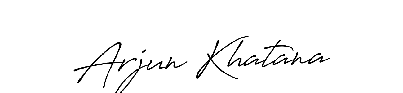 The best way (Antro_Vectra_Bolder) to make a short signature is to pick only two or three words in your name. The name Arjun Khatana include a total of six letters. For converting this name. Arjun Khatana signature style 7 images and pictures png