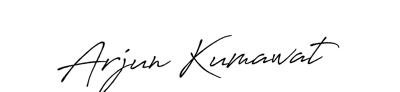 The best way (Antro_Vectra_Bolder) to make a short signature is to pick only two or three words in your name. The name Arjun Kumawat include a total of six letters. For converting this name. Arjun Kumawat signature style 7 images and pictures png