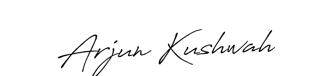 Design your own signature with our free online signature maker. With this signature software, you can create a handwritten (Antro_Vectra_Bolder) signature for name Arjun Kushwah. Arjun Kushwah signature style 7 images and pictures png