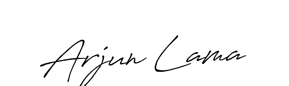 Make a beautiful signature design for name Arjun Lama. With this signature (Antro_Vectra_Bolder) style, you can create a handwritten signature for free. Arjun Lama signature style 7 images and pictures png