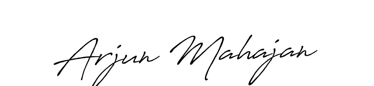 Arjun Mahajan stylish signature style. Best Handwritten Sign (Antro_Vectra_Bolder) for my name. Handwritten Signature Collection Ideas for my name Arjun Mahajan. Arjun Mahajan signature style 7 images and pictures png