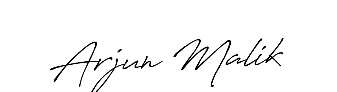 Design your own signature with our free online signature maker. With this signature software, you can create a handwritten (Antro_Vectra_Bolder) signature for name Arjun Malik. Arjun Malik signature style 7 images and pictures png