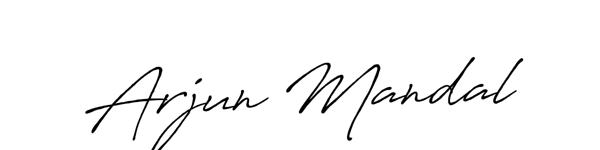 Also we have Arjun Mandal name is the best signature style. Create professional handwritten signature collection using Antro_Vectra_Bolder autograph style. Arjun Mandal signature style 7 images and pictures png