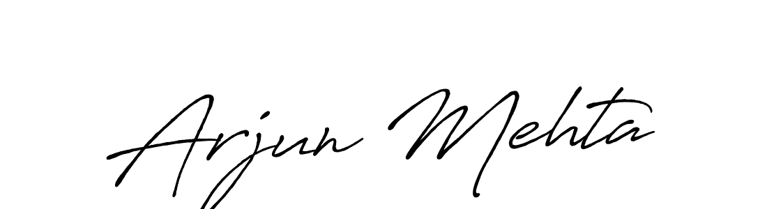 Make a beautiful signature design for name Arjun Mehta. With this signature (Antro_Vectra_Bolder) style, you can create a handwritten signature for free. Arjun Mehta signature style 7 images and pictures png