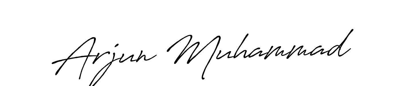 Also You can easily find your signature by using the search form. We will create Arjun Muhammad name handwritten signature images for you free of cost using Antro_Vectra_Bolder sign style. Arjun Muhammad signature style 7 images and pictures png