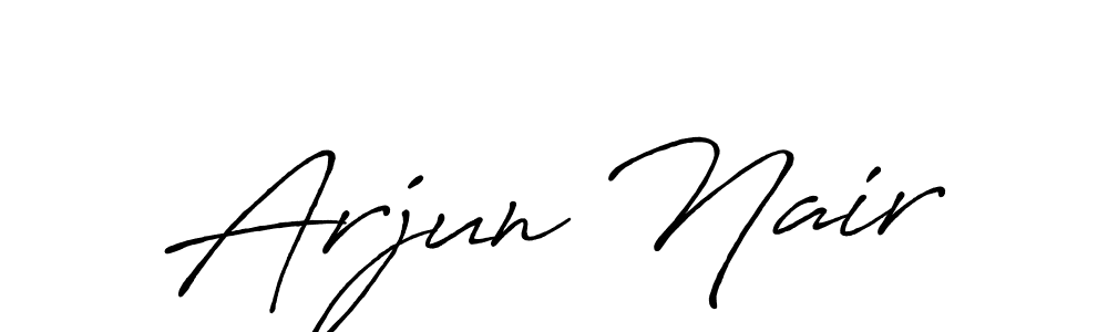 Make a beautiful signature design for name Arjun Nair. With this signature (Antro_Vectra_Bolder) style, you can create a handwritten signature for free. Arjun Nair signature style 7 images and pictures png