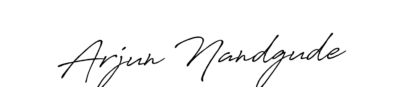 Antro_Vectra_Bolder is a professional signature style that is perfect for those who want to add a touch of class to their signature. It is also a great choice for those who want to make their signature more unique. Get Arjun Nandgude name to fancy signature for free. Arjun Nandgude signature style 7 images and pictures png