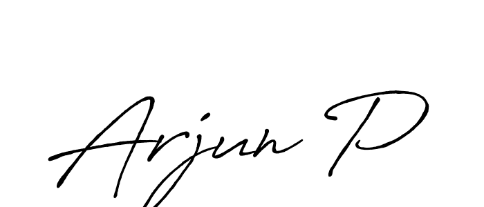 The best way (Antro_Vectra_Bolder) to make a short signature is to pick only two or three words in your name. The name Arjun P include a total of six letters. For converting this name. Arjun P signature style 7 images and pictures png