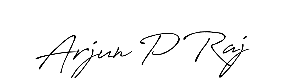 Make a beautiful signature design for name Arjun P Raj. With this signature (Antro_Vectra_Bolder) style, you can create a handwritten signature for free. Arjun P Raj signature style 7 images and pictures png