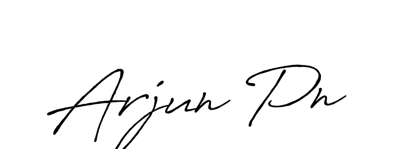 Also we have Arjun Pn name is the best signature style. Create professional handwritten signature collection using Antro_Vectra_Bolder autograph style. Arjun Pn signature style 7 images and pictures png