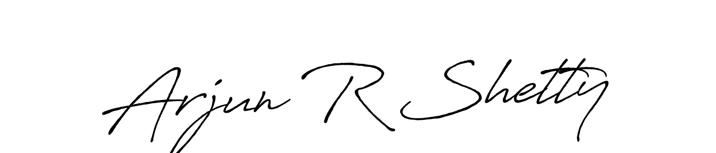 Make a beautiful signature design for name Arjun R Shetty. With this signature (Antro_Vectra_Bolder) style, you can create a handwritten signature for free. Arjun R Shetty signature style 7 images and pictures png