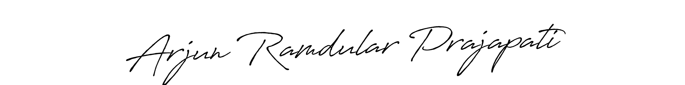 Design your own signature with our free online signature maker. With this signature software, you can create a handwritten (Antro_Vectra_Bolder) signature for name Arjun Ramdular Prajapati. Arjun Ramdular Prajapati signature style 7 images and pictures png