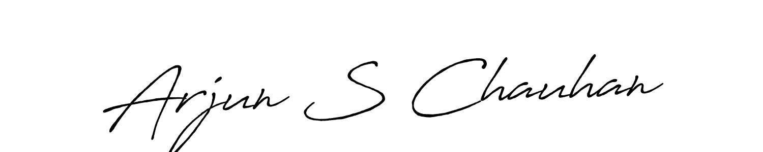 You should practise on your own different ways (Antro_Vectra_Bolder) to write your name (Arjun S Chauhan) in signature. don't let someone else do it for you. Arjun S Chauhan signature style 7 images and pictures png