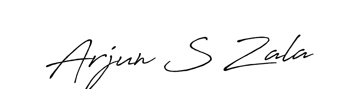 Antro_Vectra_Bolder is a professional signature style that is perfect for those who want to add a touch of class to their signature. It is also a great choice for those who want to make their signature more unique. Get Arjun S Zala name to fancy signature for free. Arjun S Zala signature style 7 images and pictures png