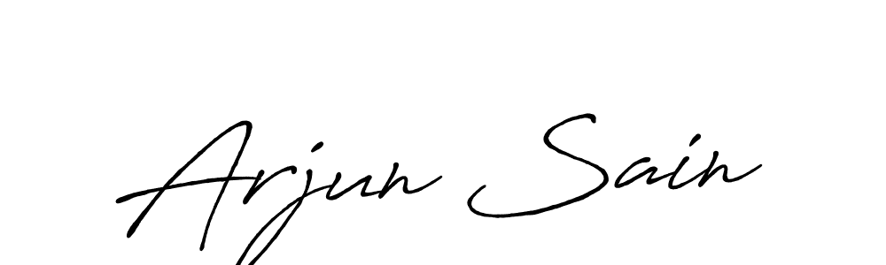 Similarly Antro_Vectra_Bolder is the best handwritten signature design. Signature creator online .You can use it as an online autograph creator for name Arjun Sain. Arjun Sain signature style 7 images and pictures png