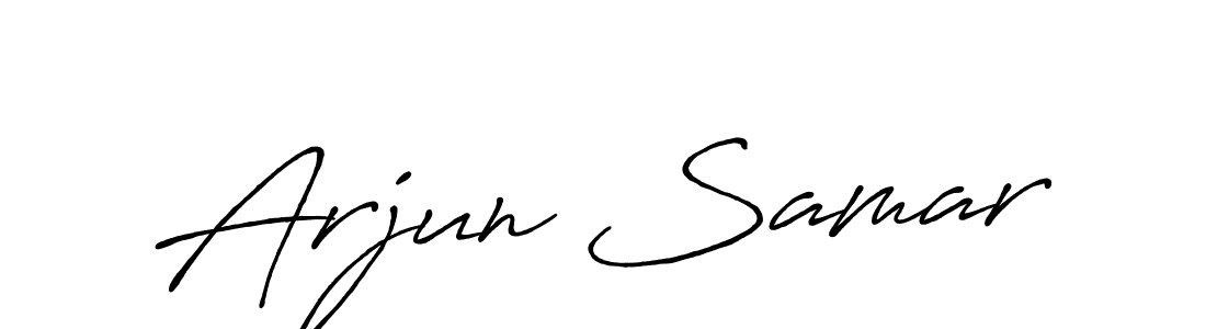 Arjun Samar stylish signature style. Best Handwritten Sign (Antro_Vectra_Bolder) for my name. Handwritten Signature Collection Ideas for my name Arjun Samar. Arjun Samar signature style 7 images and pictures png