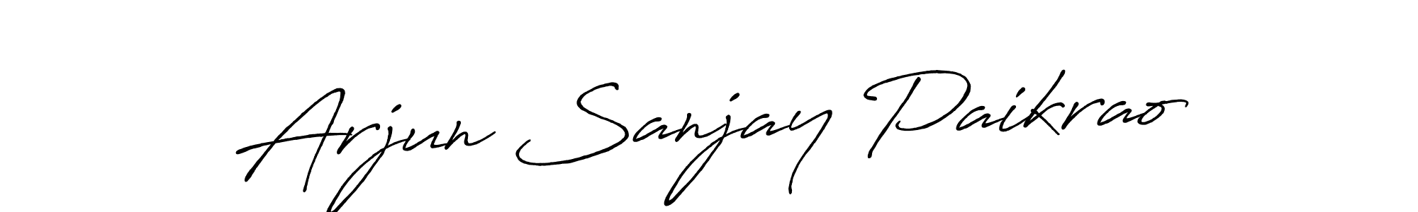 Make a beautiful signature design for name Arjun Sanjay Paikrao. Use this online signature maker to create a handwritten signature for free. Arjun Sanjay Paikrao signature style 7 images and pictures png