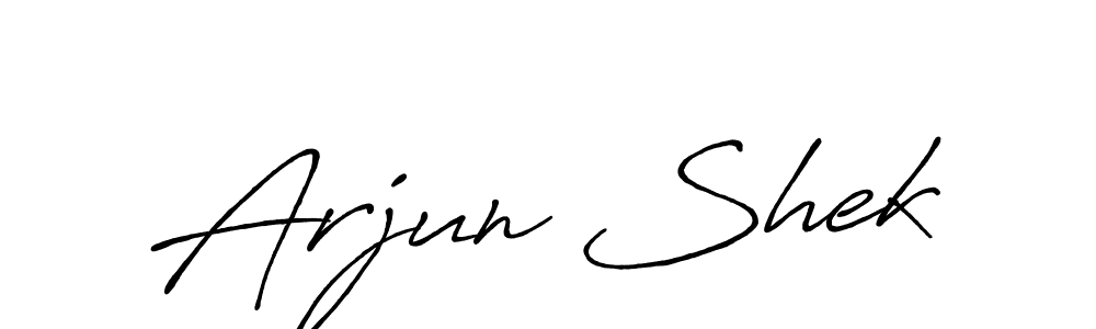 Arjun Shek stylish signature style. Best Handwritten Sign (Antro_Vectra_Bolder) for my name. Handwritten Signature Collection Ideas for my name Arjun Shek. Arjun Shek signature style 7 images and pictures png