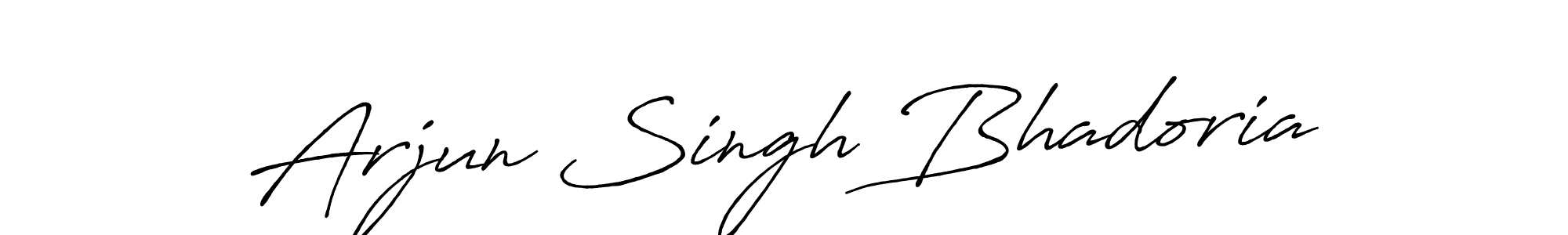 Create a beautiful signature design for name Arjun Singh Bhadoria. With this signature (Antro_Vectra_Bolder) fonts, you can make a handwritten signature for free. Arjun Singh Bhadoria signature style 7 images and pictures png