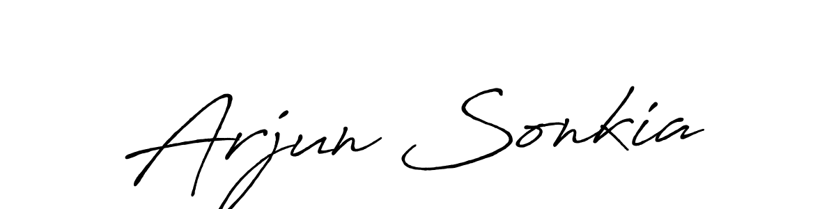 It looks lik you need a new signature style for name Arjun Sonkia. Design unique handwritten (Antro_Vectra_Bolder) signature with our free signature maker in just a few clicks. Arjun Sonkia signature style 7 images and pictures png