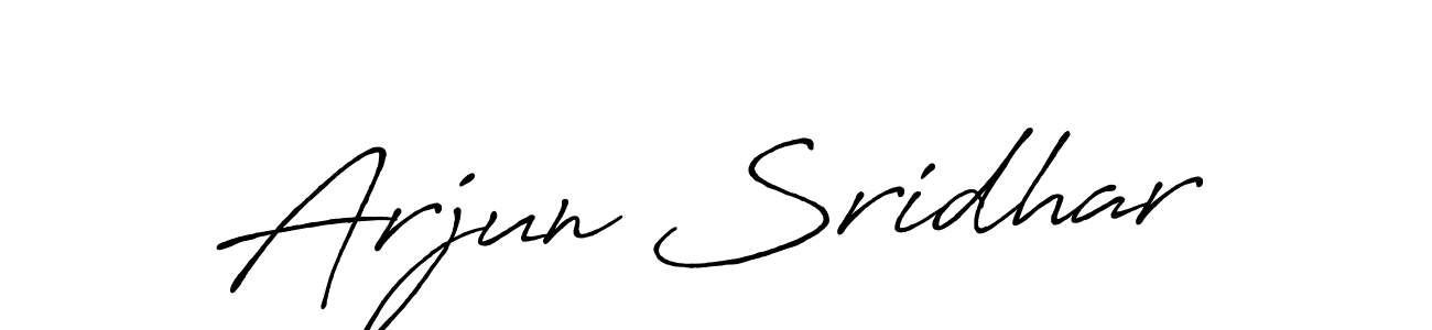 Design your own signature with our free online signature maker. With this signature software, you can create a handwritten (Antro_Vectra_Bolder) signature for name Arjun Sridhar. Arjun Sridhar signature style 7 images and pictures png