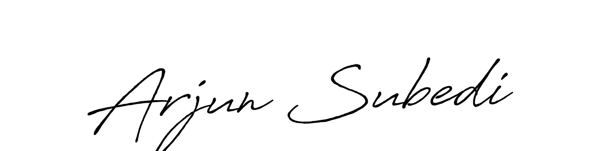 The best way (Antro_Vectra_Bolder) to make a short signature is to pick only two or three words in your name. The name Arjun Subedi include a total of six letters. For converting this name. Arjun Subedi signature style 7 images and pictures png