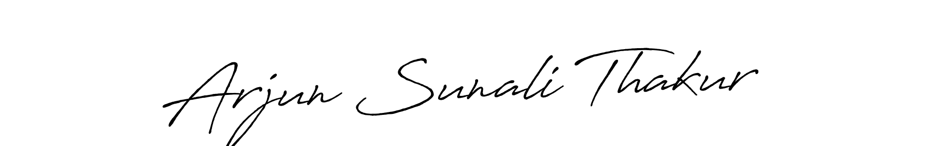 Arjun Sunali Thakur stylish signature style. Best Handwritten Sign (Antro_Vectra_Bolder) for my name. Handwritten Signature Collection Ideas for my name Arjun Sunali Thakur. Arjun Sunali Thakur signature style 7 images and pictures png