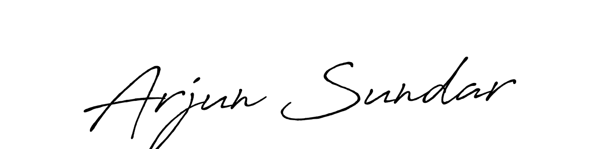 Design your own signature with our free online signature maker. With this signature software, you can create a handwritten (Antro_Vectra_Bolder) signature for name Arjun Sundar. Arjun Sundar signature style 7 images and pictures png
